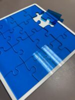 Rompecabeza lizo con color