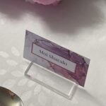 Porta seating card Acrilico