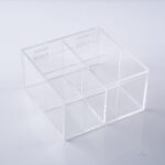 Caja de te Acrilica Chica 4 divisiones